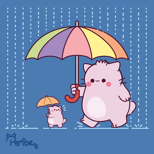 Pembe and Little Pembe's Rainy Day Adventure in Copenhagen
