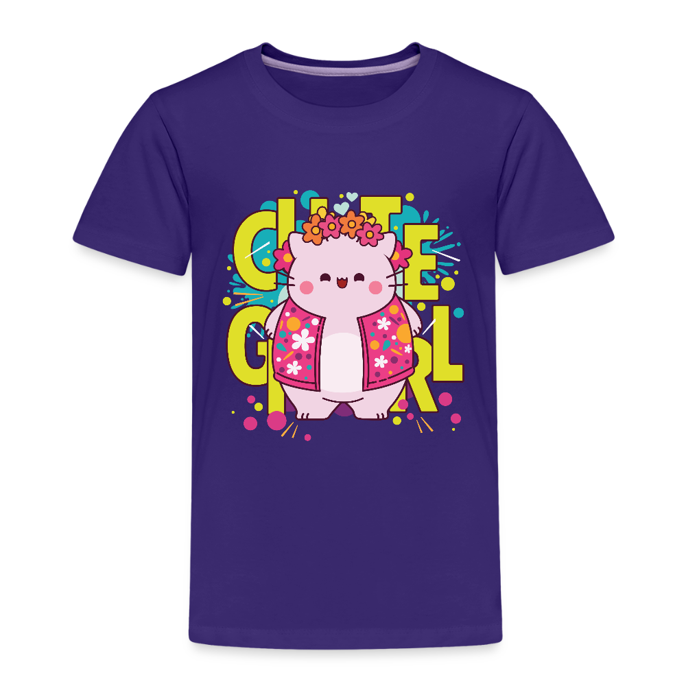Pembe the Pink Cat Kids' Premium T-Shirt - purple