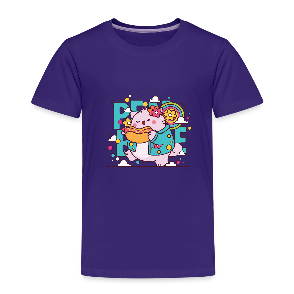 Pembe the Pink Cat Kids' Premium T-Shirt - purple