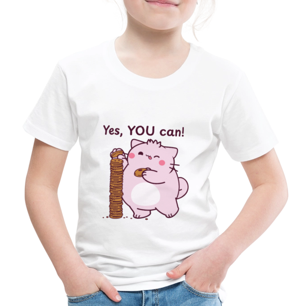 Pembe Slogan Kids' Premium T-Shirt - white