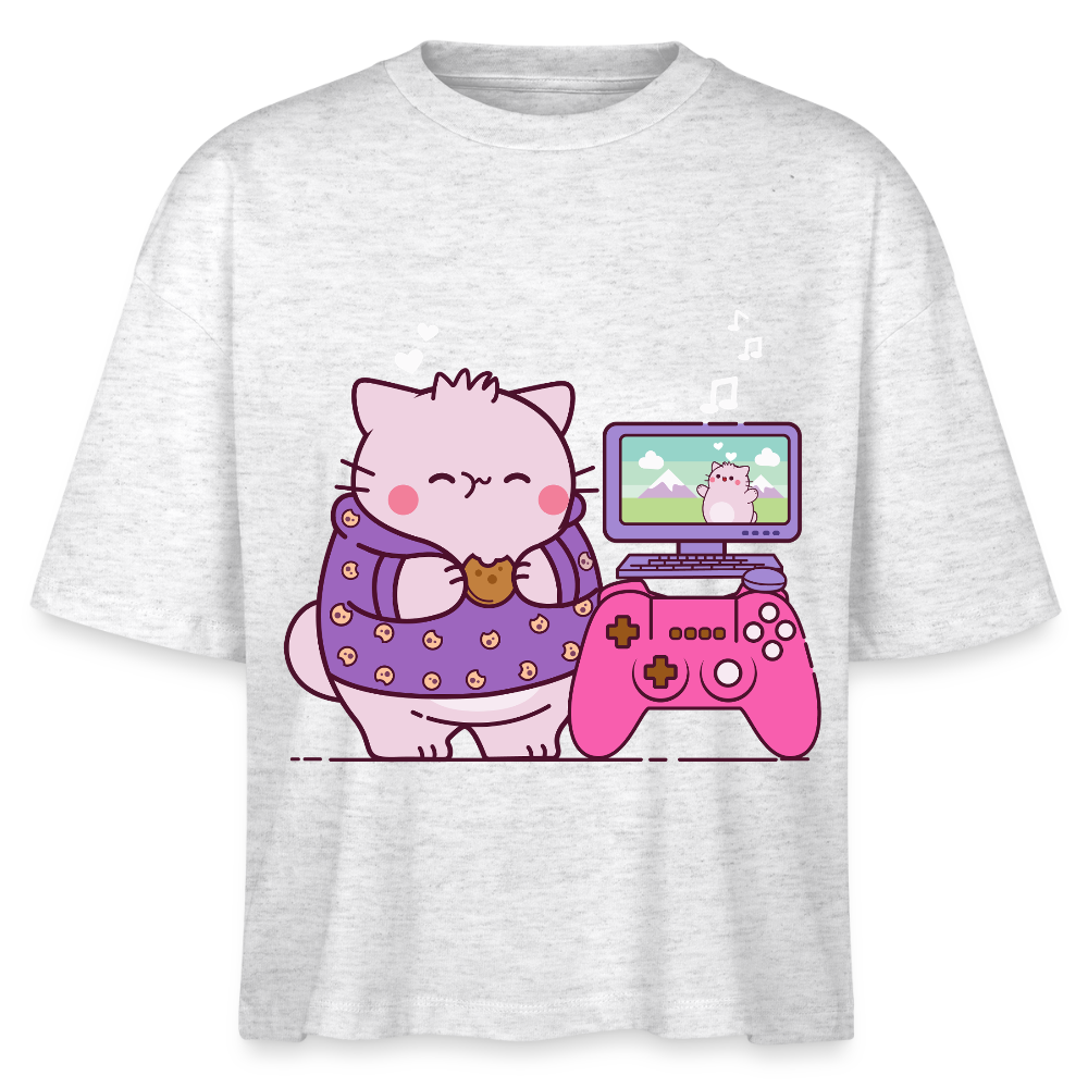 Pembe Stanley/Stella Nova Women’s Boxy Organic T-Shirt - heather white