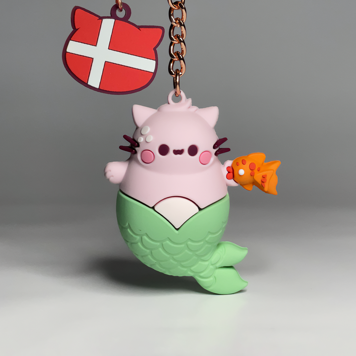 Key Chain Pembe Mermaid