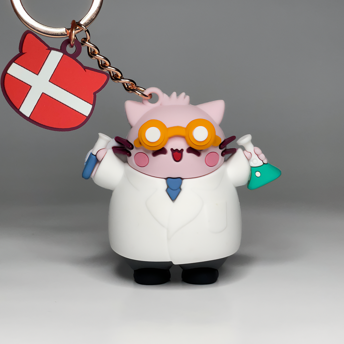 Key Chain Pembe Scientist