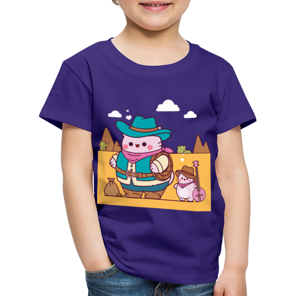 Pembe Western Kids' Premium T-Shirt - purple