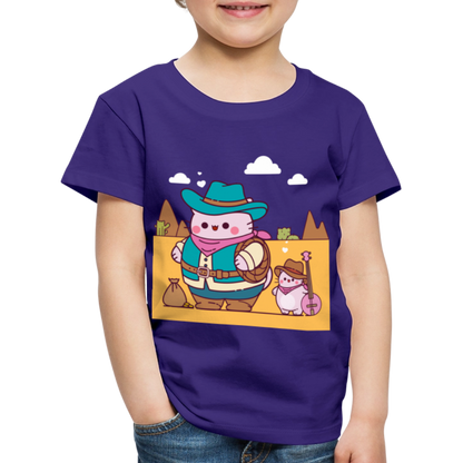 Pembe Western Kids' Premium T-Shirt - purple