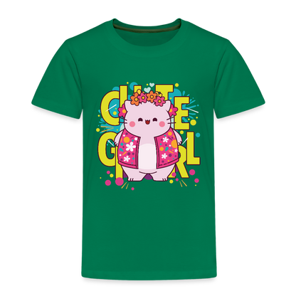 Pembe the Pink Cat Kids' Premium T-Shirt - kelly green