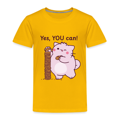 Pembe Slogan Kids' Premium T-Shirt - sun yellow