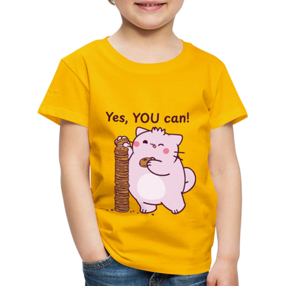 Pembe Slogan Kids' Premium T-Shirt - sun yellow