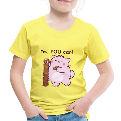Pembe Slogan Kids' Premium T-Shirt - yellow