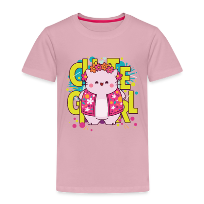 Pembe the Pink Cat Kids' Premium T-Shirt - rose shadow