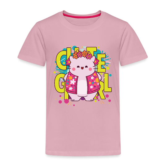 Pembe the Pink Cat Kids' Premium T-Shirt - rose shadow