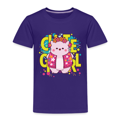 Pembe the Pink Cat Kids' Premium T-Shirt - purple