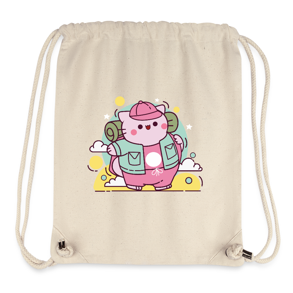 Pembe Recycled Draw String Bag - natural
