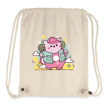 Pembe Recycled Draw String Bag - natural