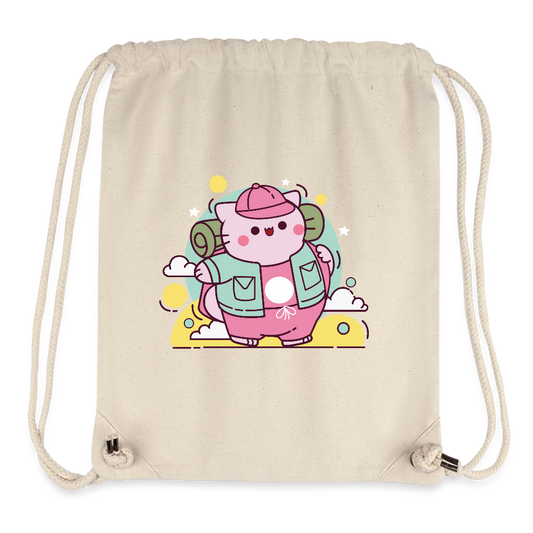 Pembe Recycled Draw String Bag - natural