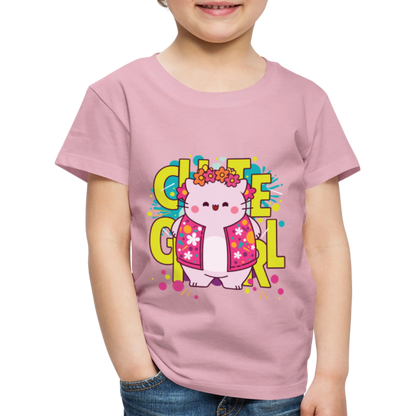 Pembe the Pink Cat Kids' Premium T-Shirt - rose shadow