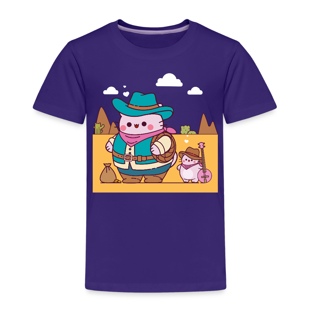 Pembe Western Kids' Premium T-Shirt - purple