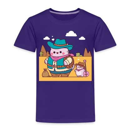 Pembe Western Kids' Premium T-Shirt - purple