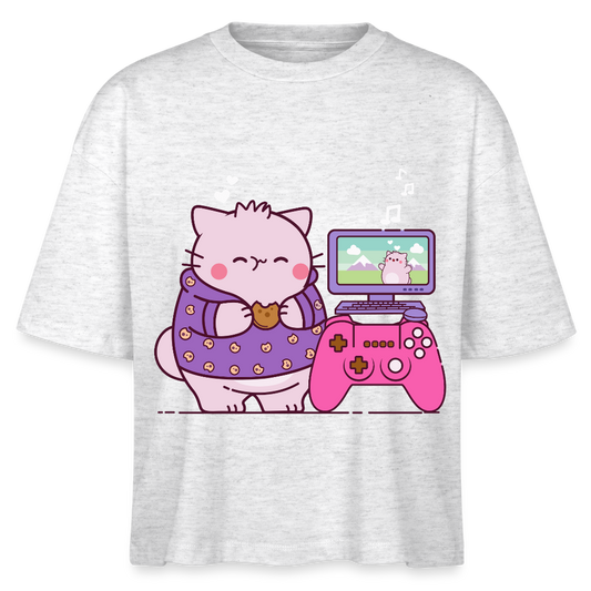 Pembe Stanley/Stella Nova Women’s Boxy Organic T-Shirt - heather white