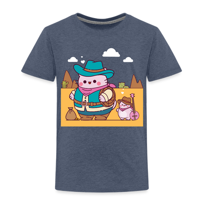Pembe Western Kids' Premium T-Shirt - heather blue