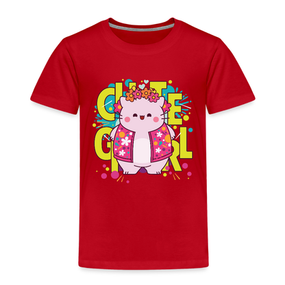 Pembe the Pink Cat Kids' Premium T-Shirt - red