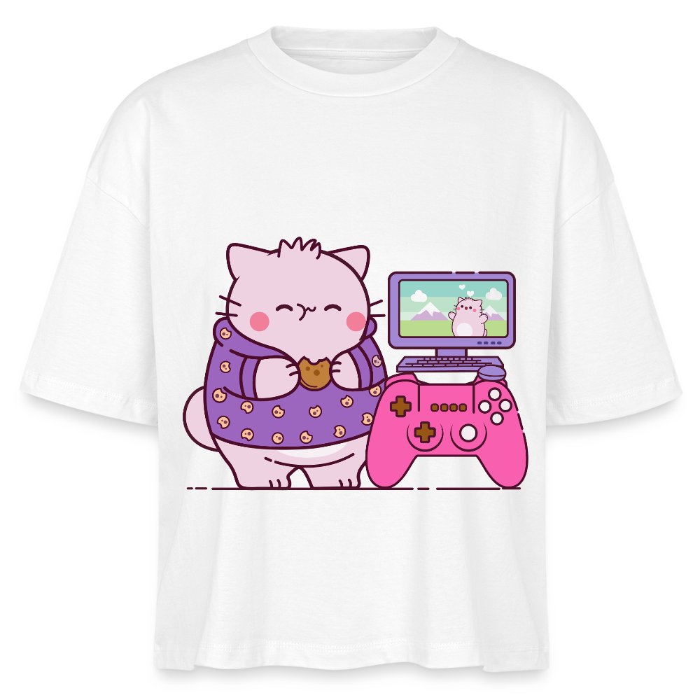 Pembe Stanley/Stella Nova Women’s Boxy Organic T-Shirt - white