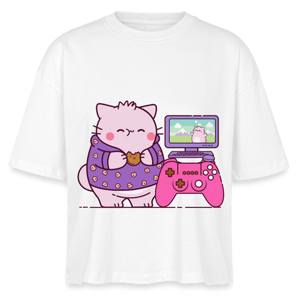 Pembe Stanley/Stella Nova Women’s Boxy Organic T-Shirt - white