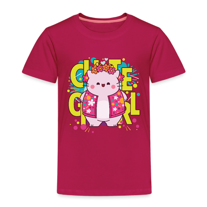 Pembe the Pink Cat Kids' Premium T-Shirt - dark pink