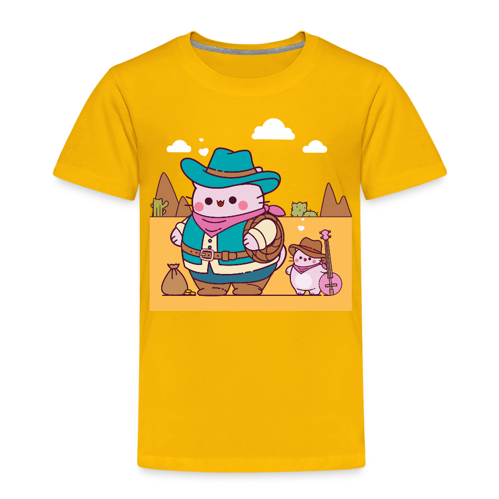Pembe Western Kids' Premium T-Shirt - sun yellow