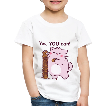 Pembe Slogan Kids' Premium T-Shirt - white
